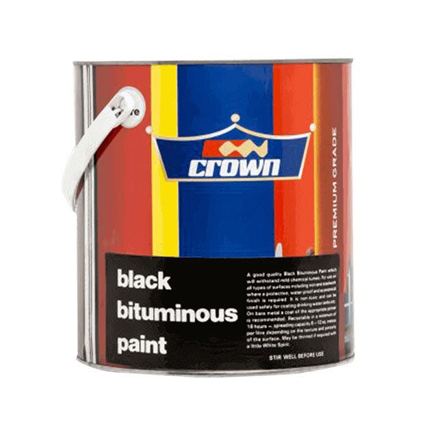 CRWN BITUMINOUS BLACK PAINT 4 LTS