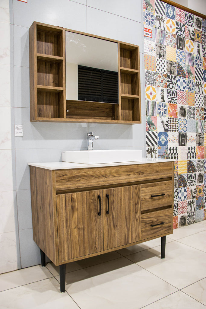 BASIN+CABINET YORKE/ 88605-100 OAK+MIXER BAGNO 301