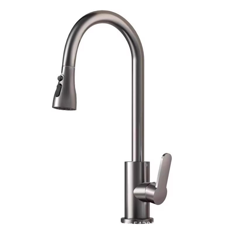 WK - Pull Down Kitchen Faucet (Zinc Alloy) K-8209Q - Image 2