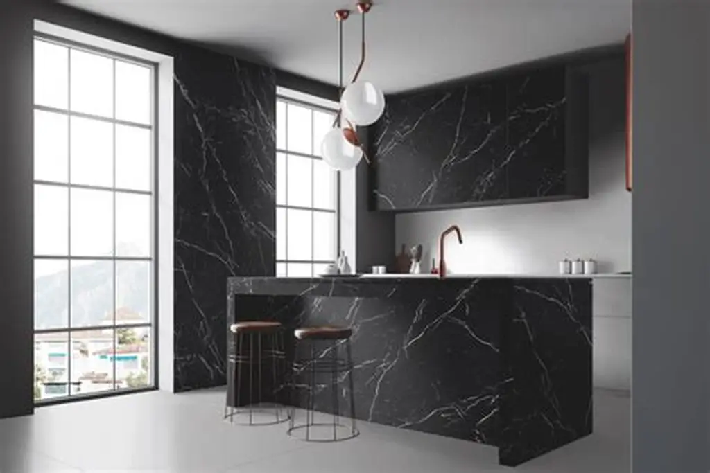 PORCELAIN SLAB 2400x800x15mm TAO NERO - Image 2