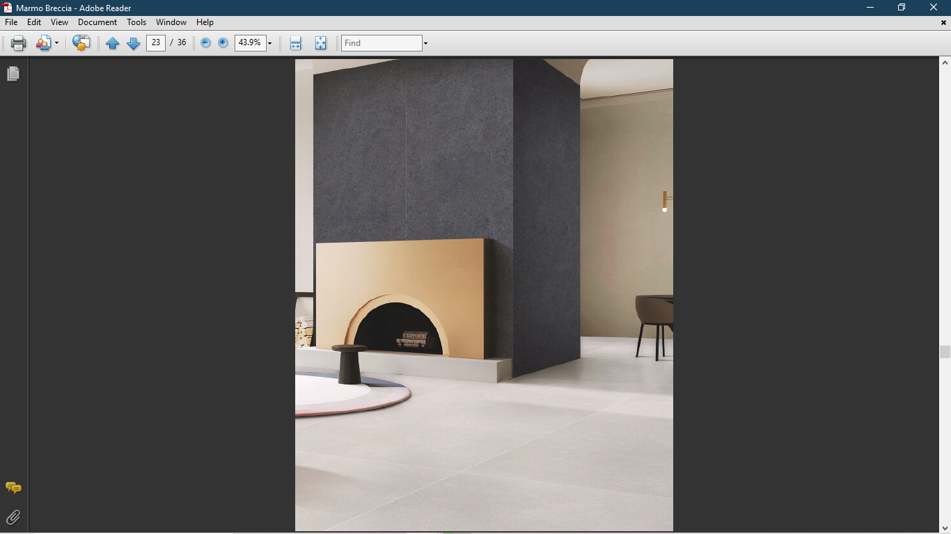 PORCELAIN SLAB 2400×800×15mm BLACK F JORD MATT - Image 2