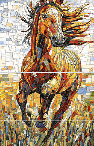 GRANULA MOSAIC 60×190 RACING HORSE(4)