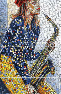 GRANULA MOSAIC 60×120 TRUMPET LADY(4)