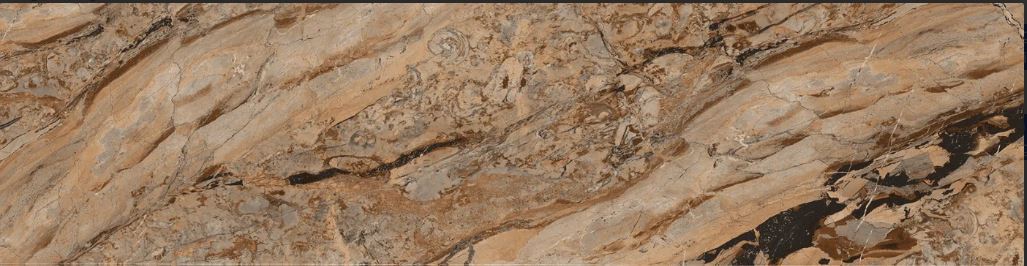 PORCELAIN SLAB 2400×800×15mm LOUISE BROWN-A HIGH GLOSSY